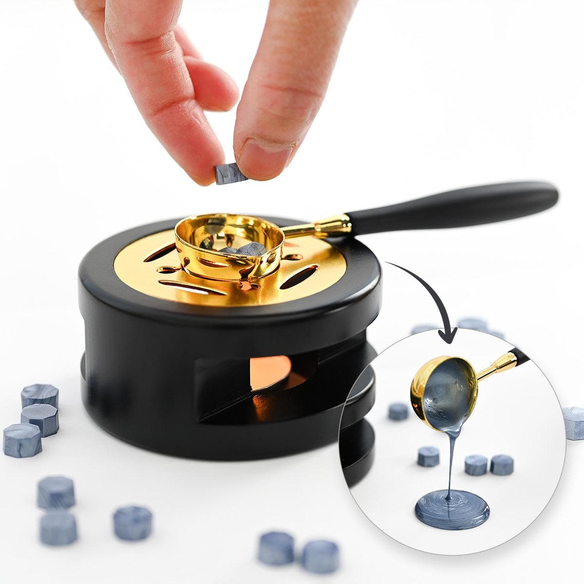 altenew-wax-warmer-set-siegelwachs-schmelzer-mit-l-ffel image 1