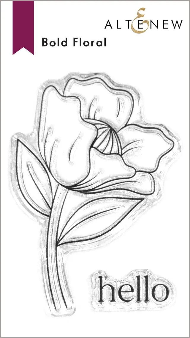 altenew-bold-floral-mini-stempelset-hello-2x3-blumen image 1