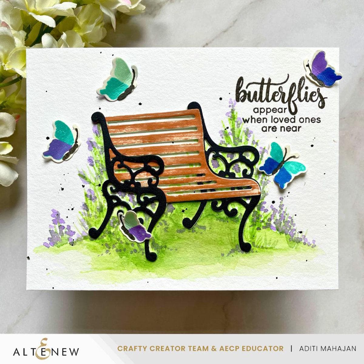 altenew-mini-delight-garden-bench-stempel-stanzen-set image 6