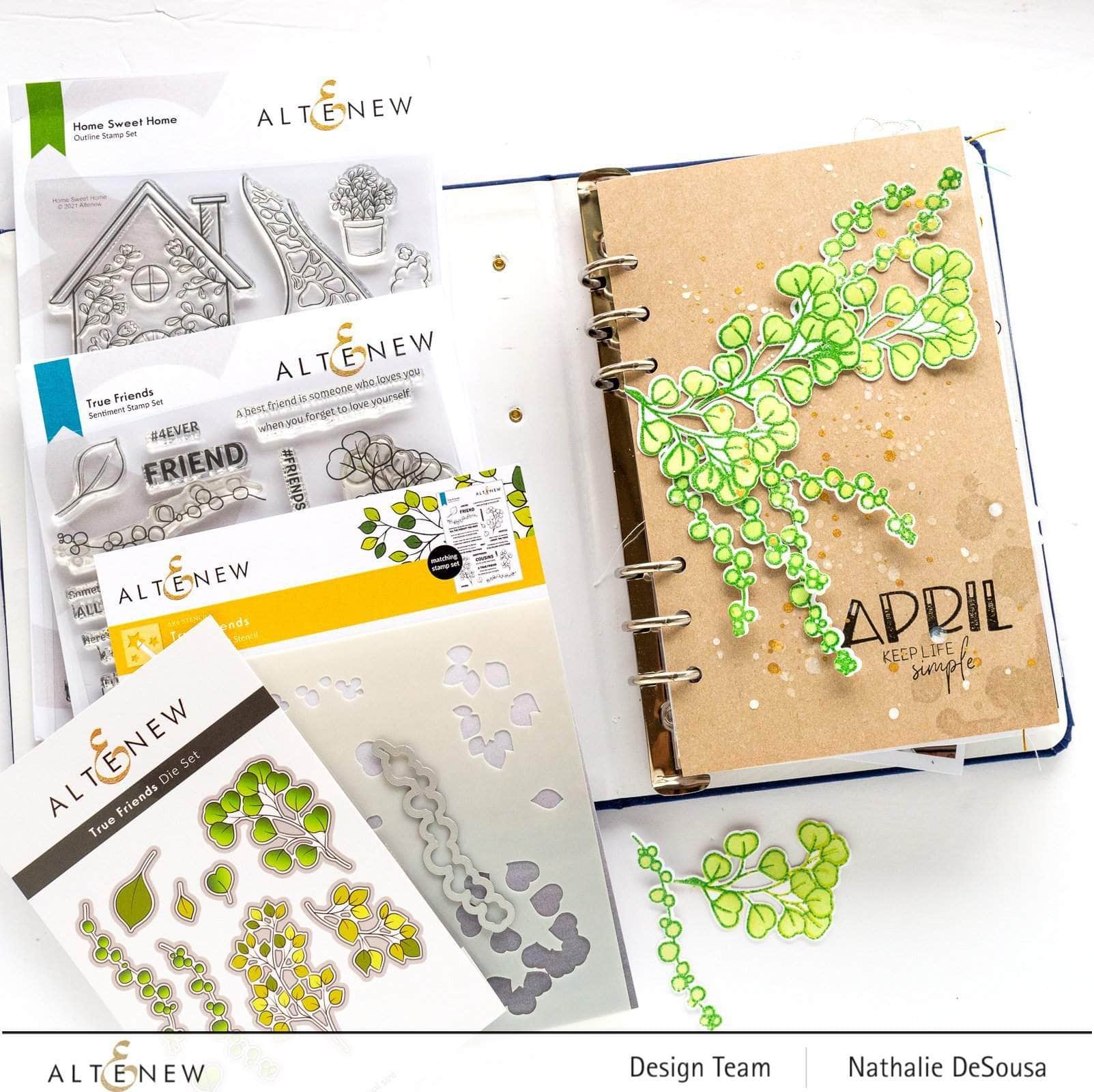altenew-stencils-true-friends-coloring-stencil-6x6-schablone image 3