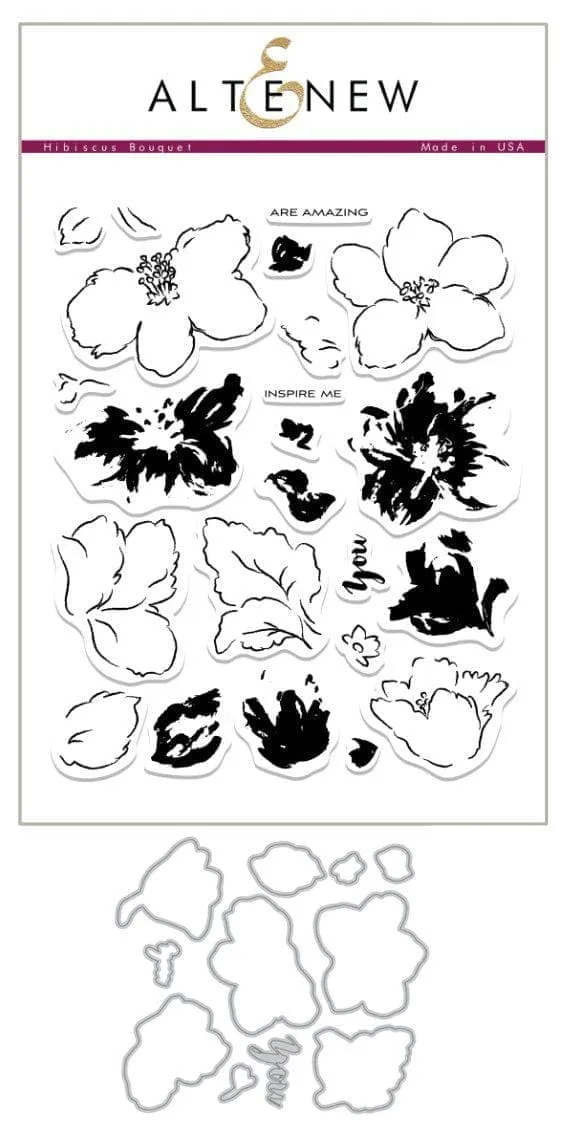 altenew-hibiscus-bouquet-stempel-stanzen-set-hibiskus image 1