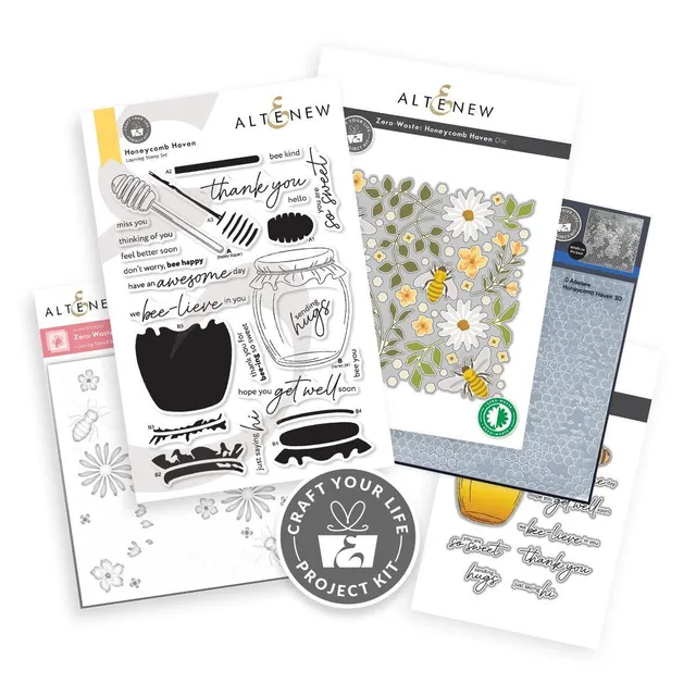 altenew-honeycomb-haven-projekt-kit-stempel-stanzen-bundle image 1