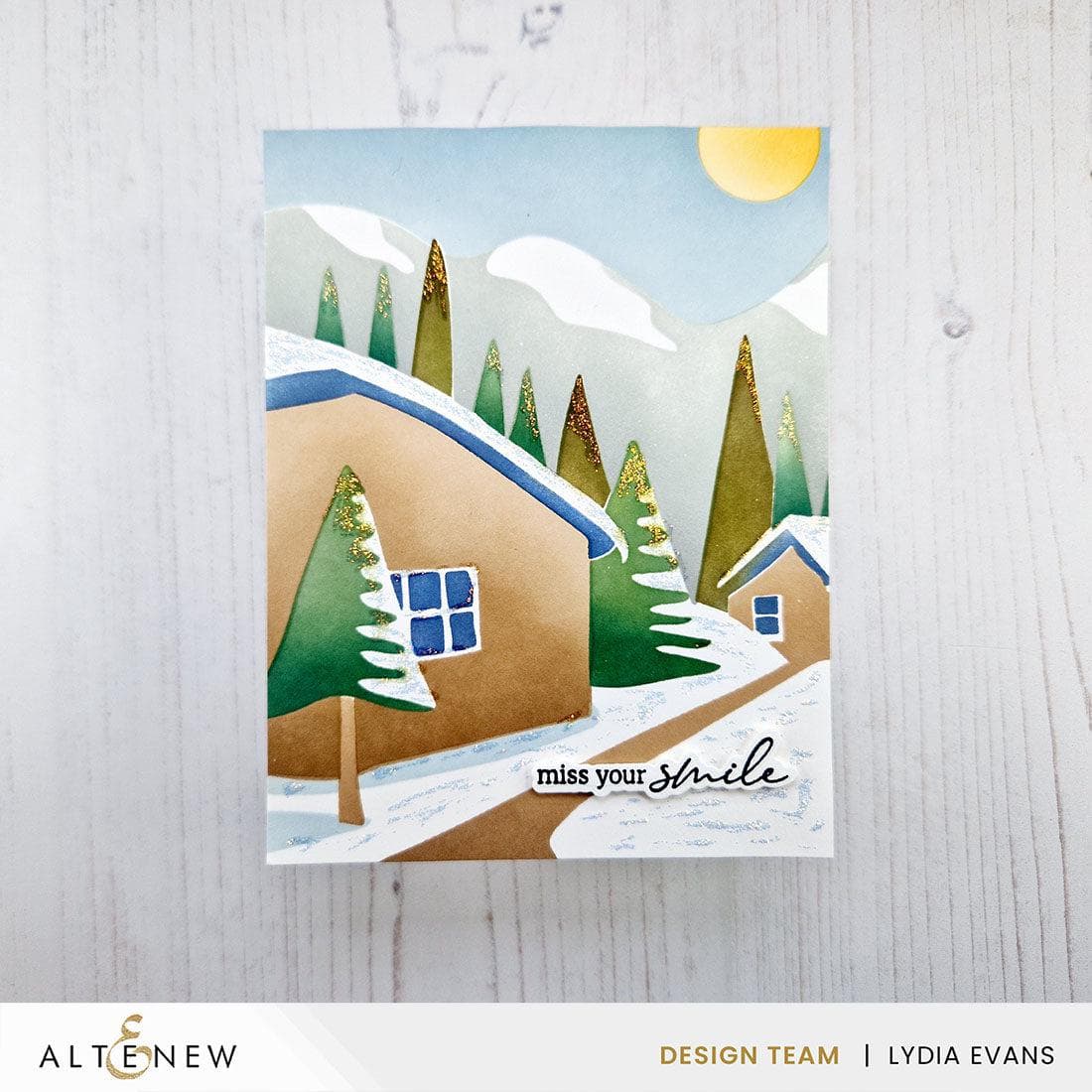 altenew-abstract-village-builder-stencil-set-schablone-6x6-winterdorf image 6
