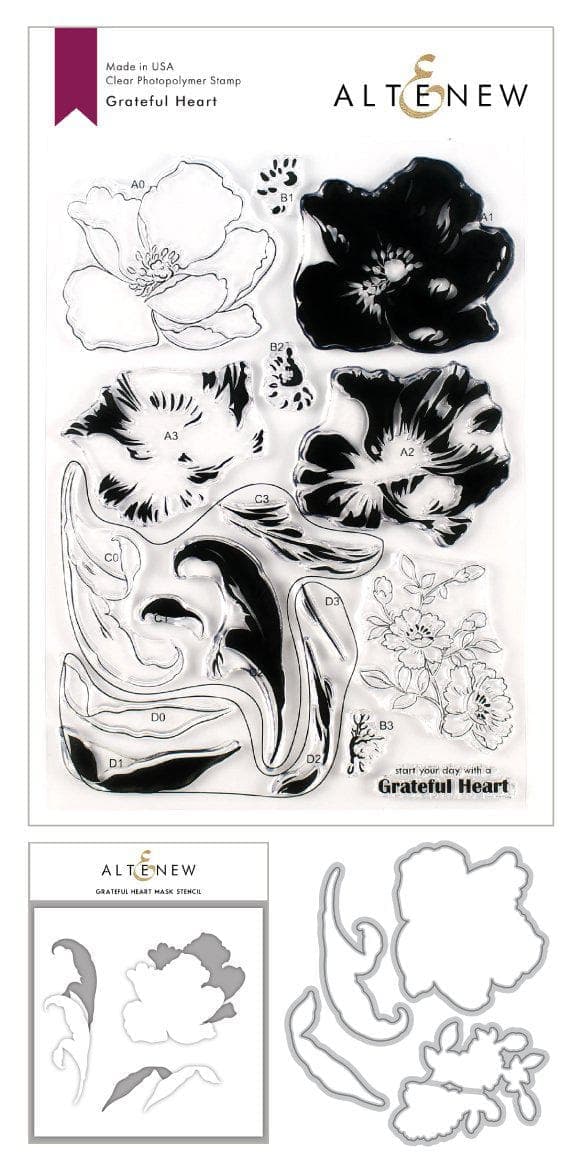 altenew-grateful-heart-komplett-bundle-stempel-schablone-stanze image 1