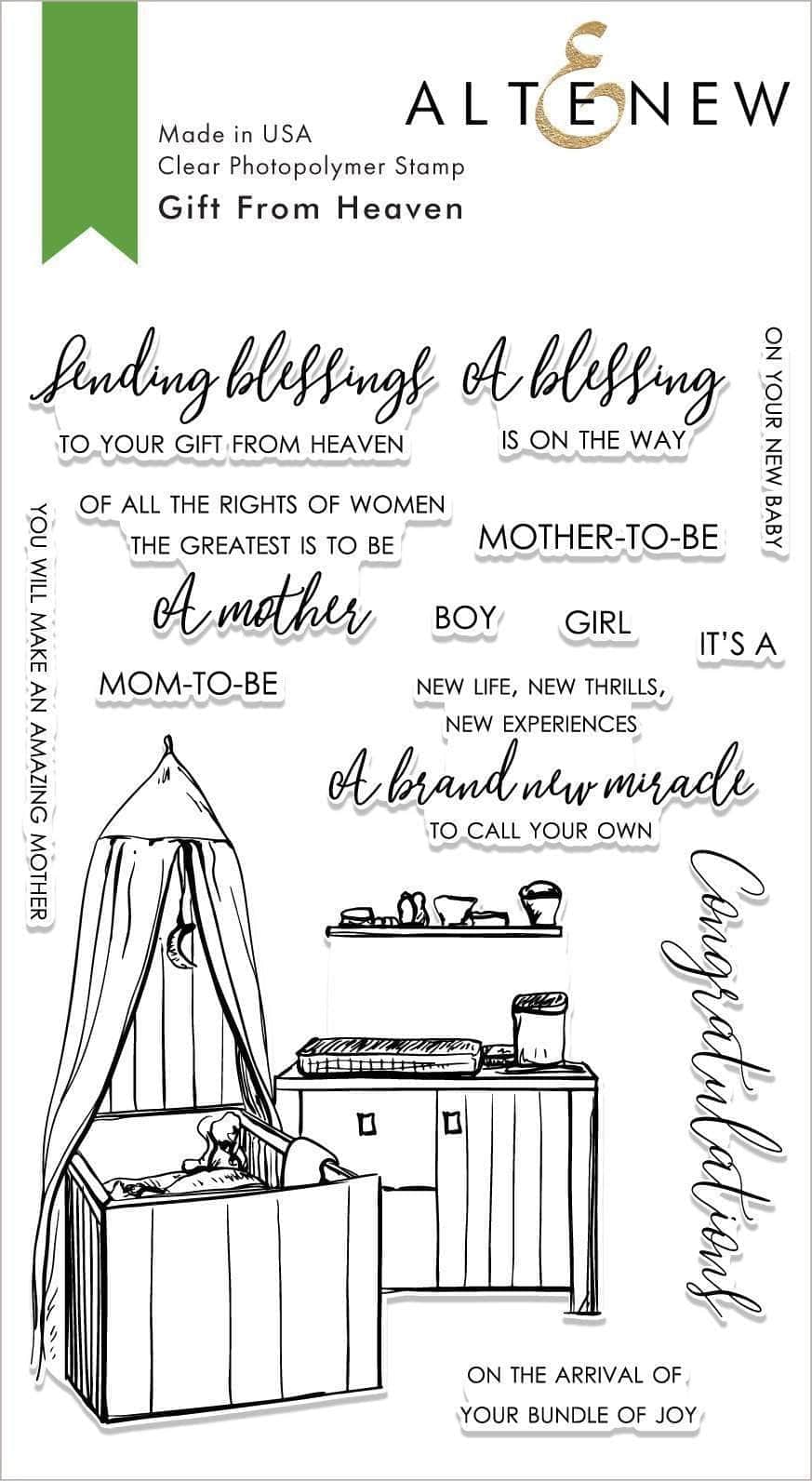 altenew-gift-from-heaven-stamp-set-baby-stempel-4x6-zoll image 1