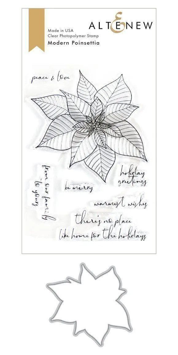altenew-modern-poinsettia-stempelset-stanzen-weihnachten image 1
