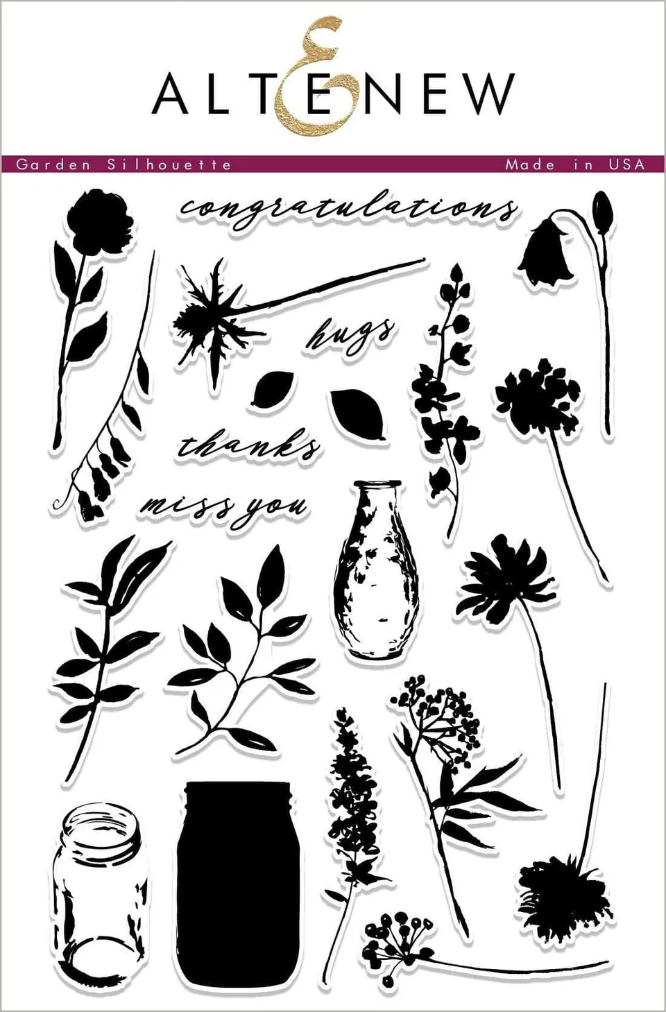 altenew-garden-silhouette-stempelset-floral-6x8 image 1