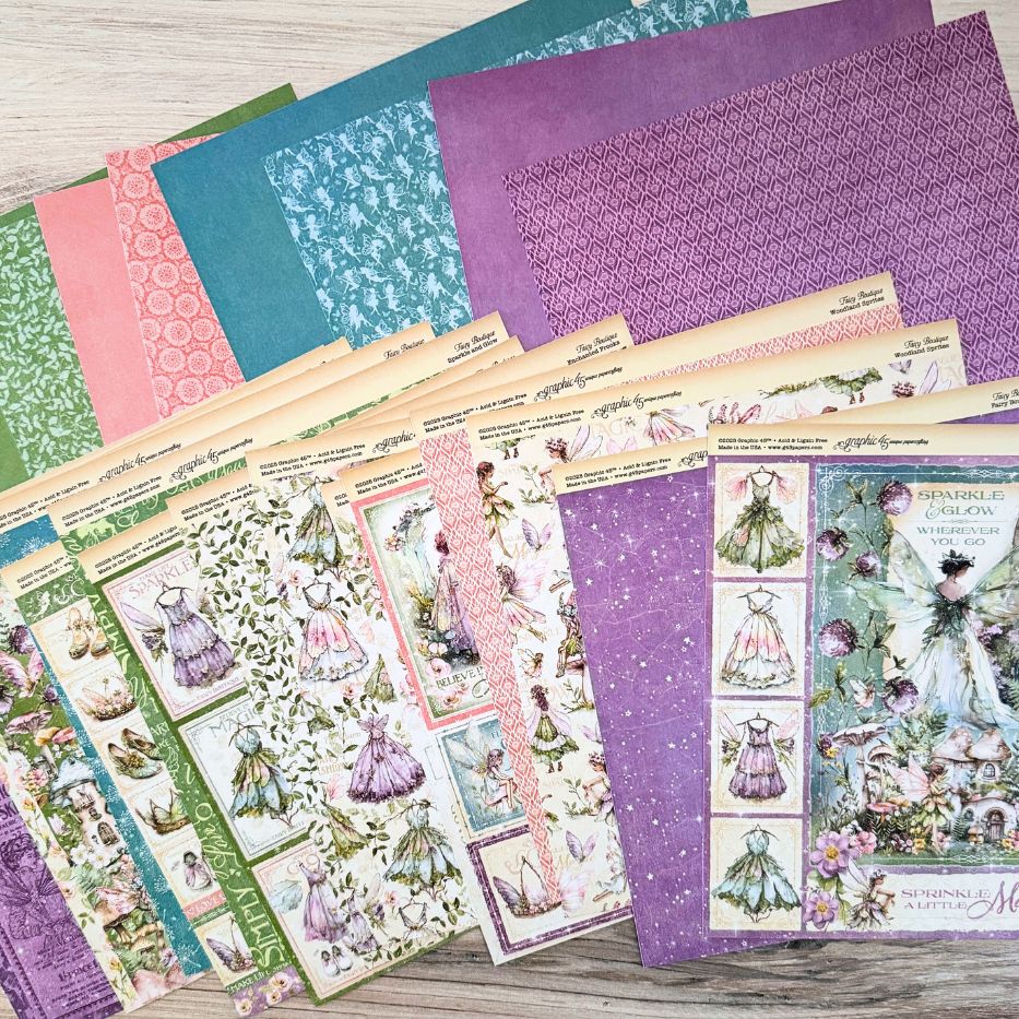 graphic-45-fairy-boutique-12x12-scrapbooking-papier-24-blatt-feen image 2