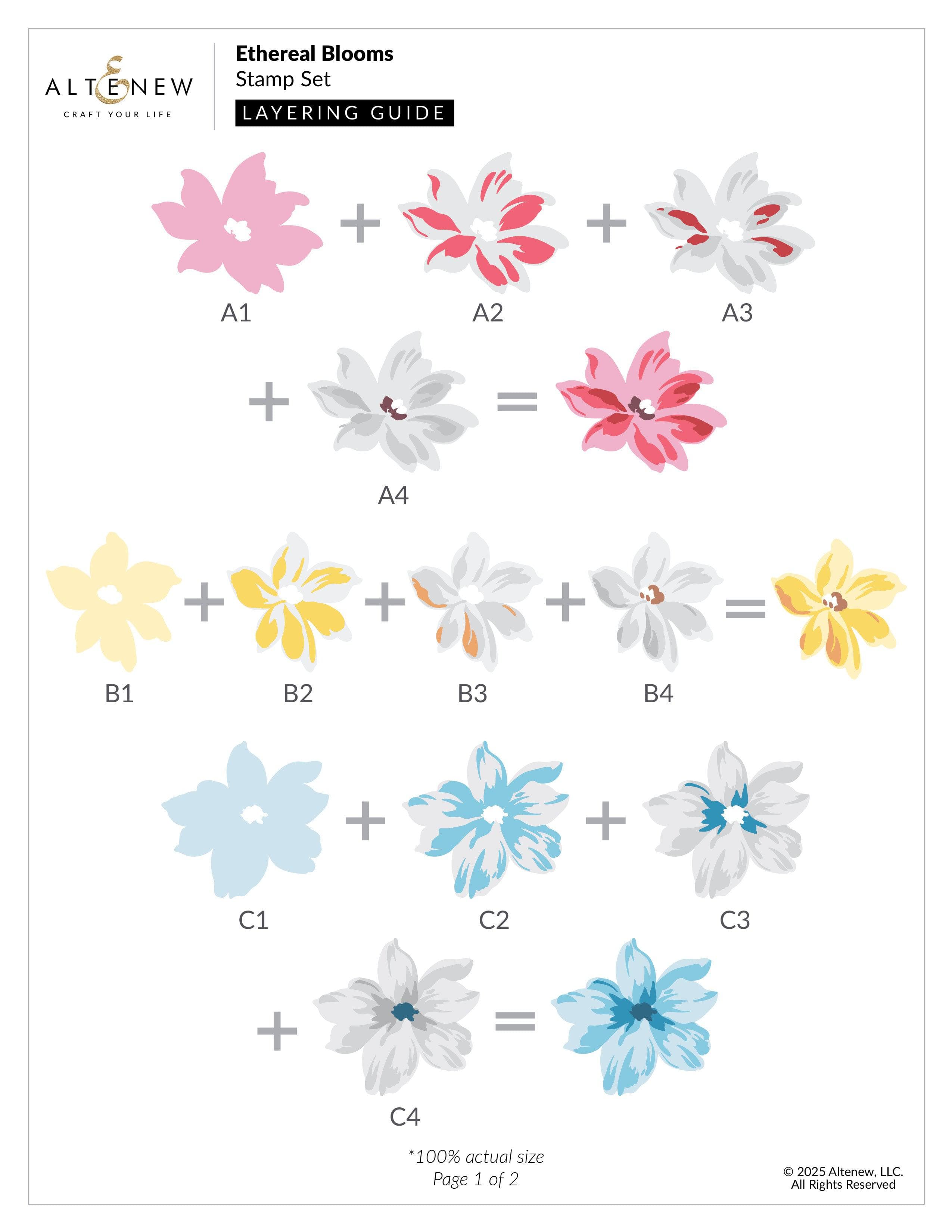 altenew-ethereal-blooms-stempel-stanzen-complete-bundle-blumen image 3