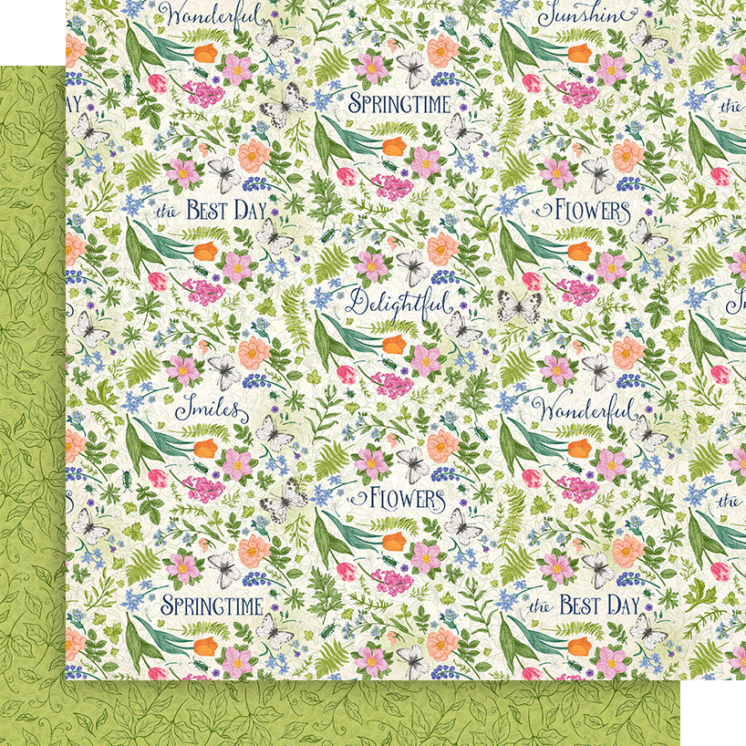 graphic-45-spring-is-in-the-air-8x8-papierblock-hasen-blumen image 4