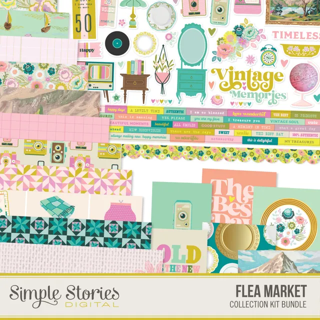 simple-stories-flea-market-digital-kit-bundle-vintage-papier image 1