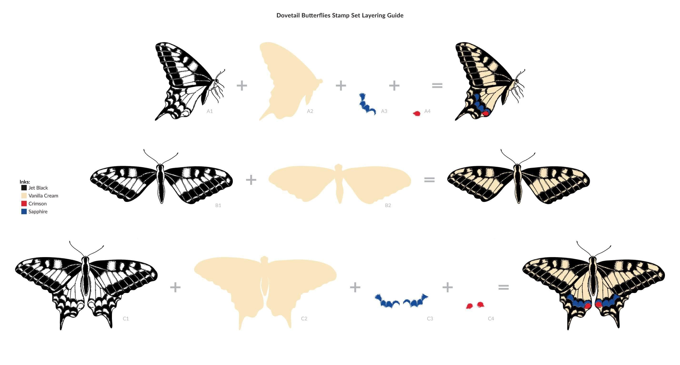 altenew-dovetail-butterflies-stempelset-schmetterling-10-teilig image 2