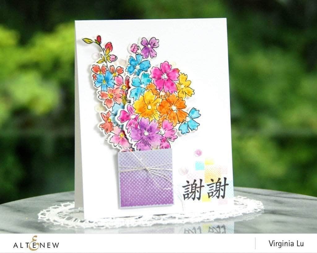 altenew-starry-flowers-stempelset-4x6-outline-beileid image 3