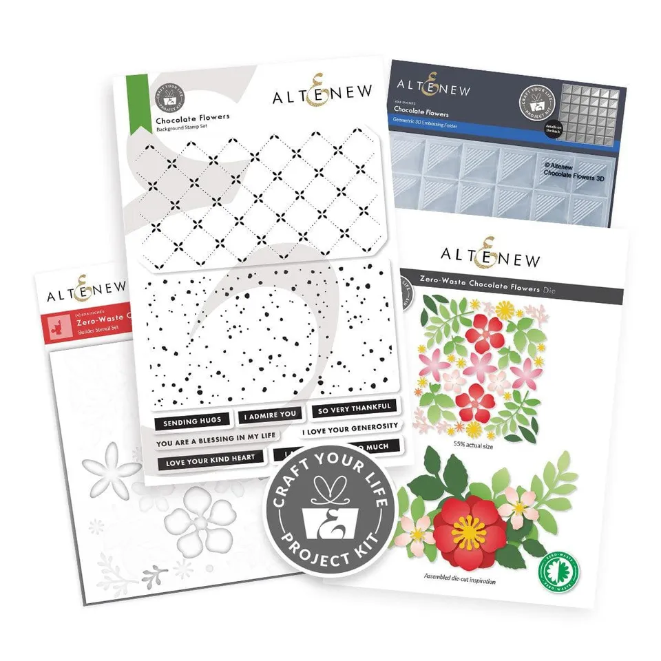 altenew-craft-your-life-chocolate-flowers-stempelset-blumen-kit image 1