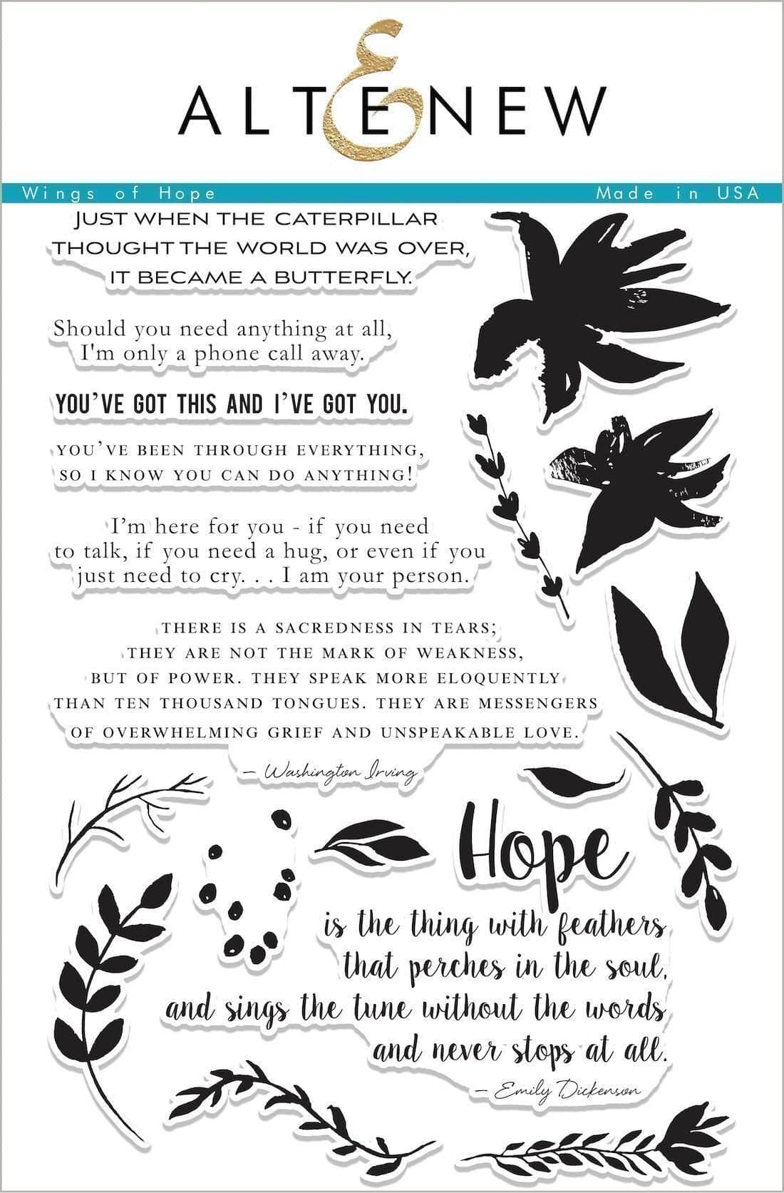 altenew-stamps-wings-of-hope-stamp-set-clear-stempel-trost-20tlg image 1