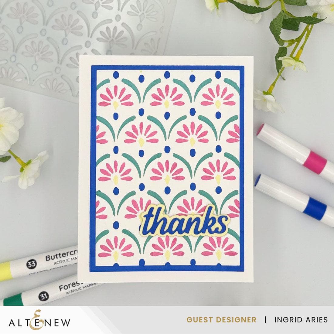 altenew-cascading-elegance-stencil-schablone-6x6-zoll image 5