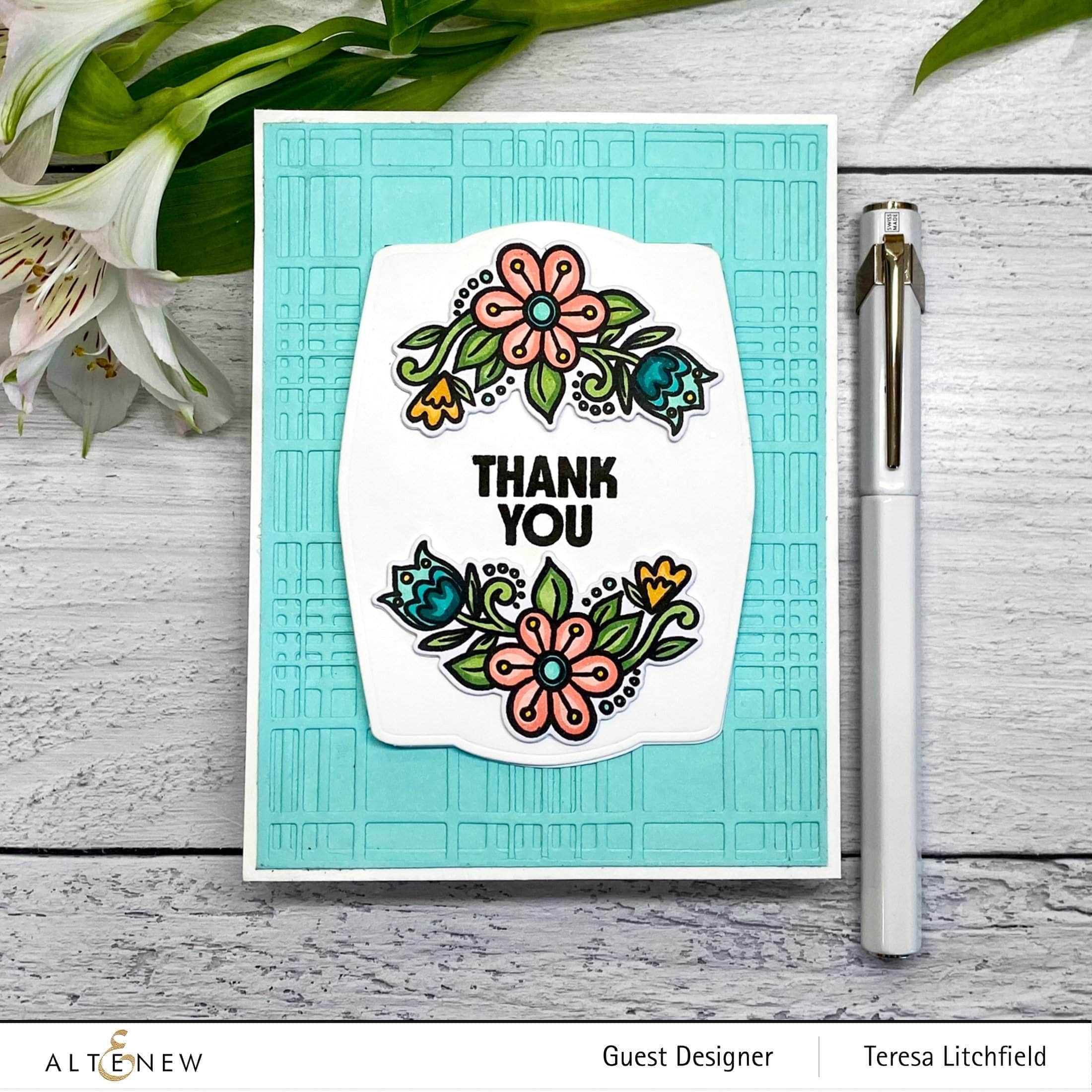 altenew-wonder-clusters-mini-stempel-2x3-danke-blumen image 2