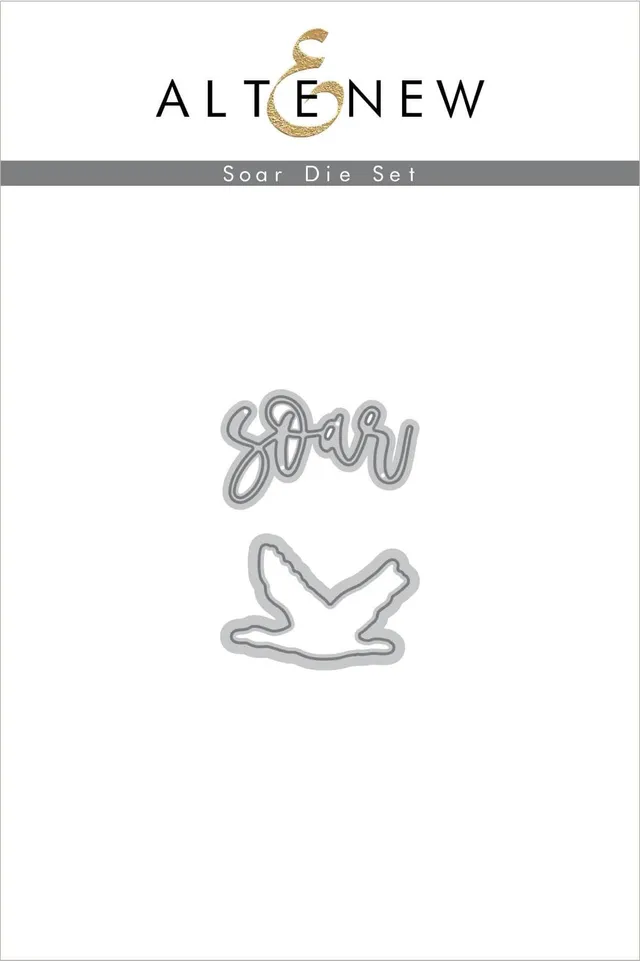 altenew-soar-die-set-stanzschablone-vogel-schriftzug-2tlg image 1