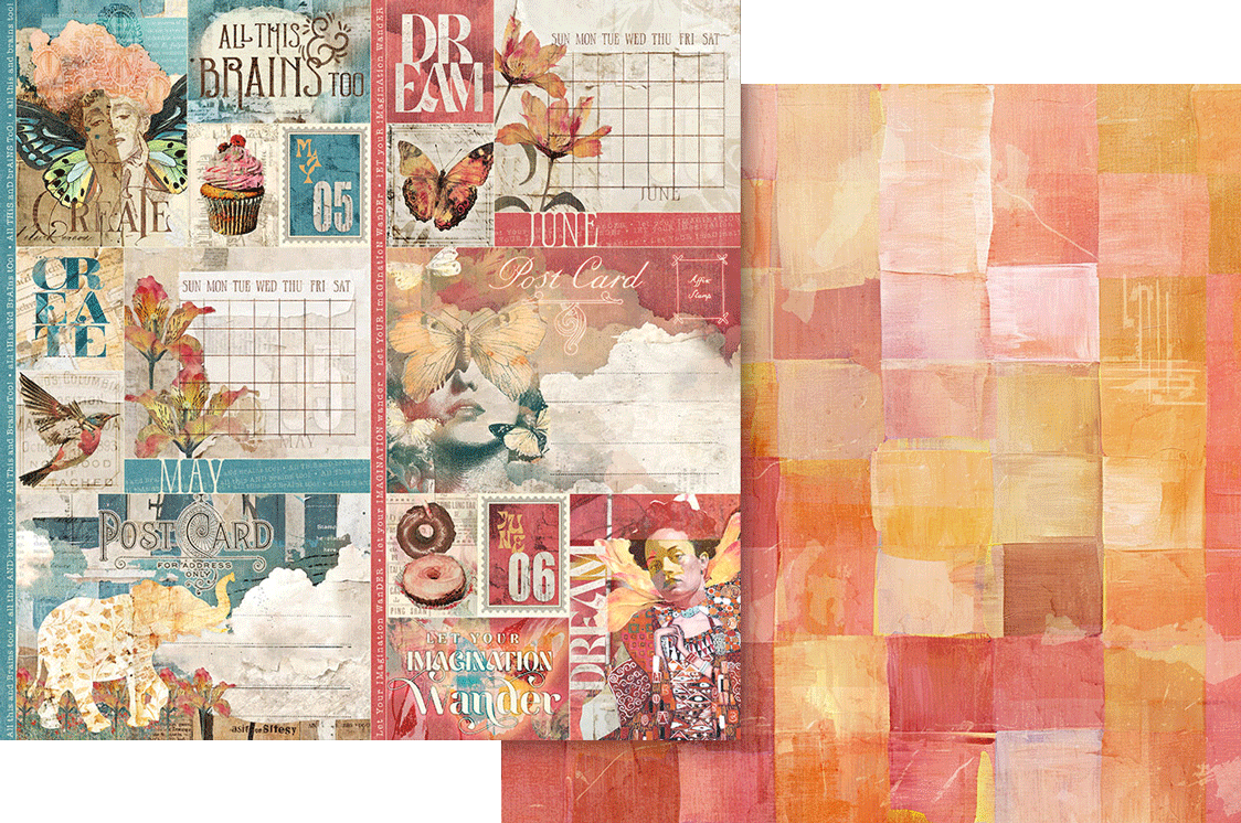 graphic-45-journaling-through-time-papier-8x8-24-bogen image 4