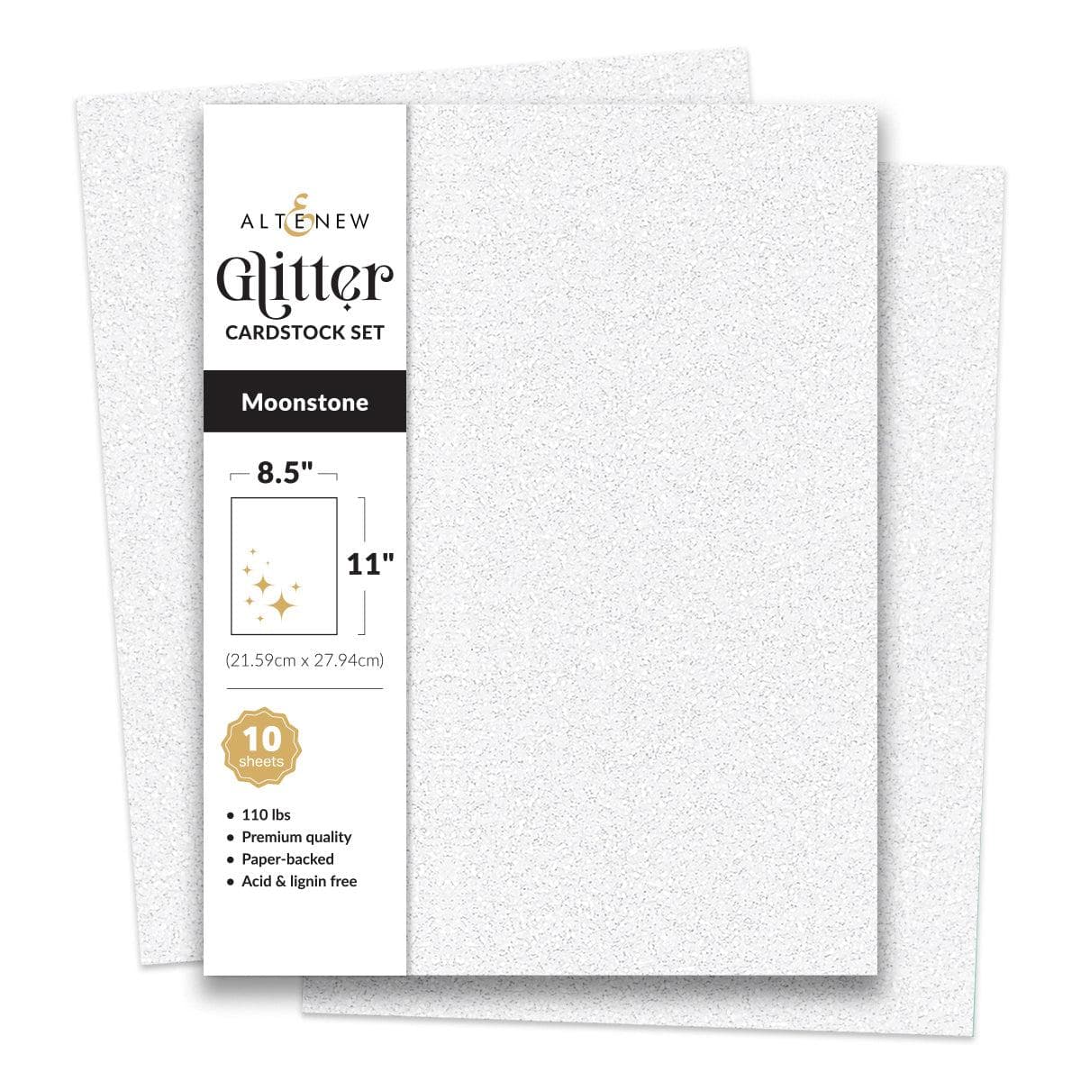 altenew-moonstone-glitzer-cardstock-8-5x11-10-blatt-silber image 1