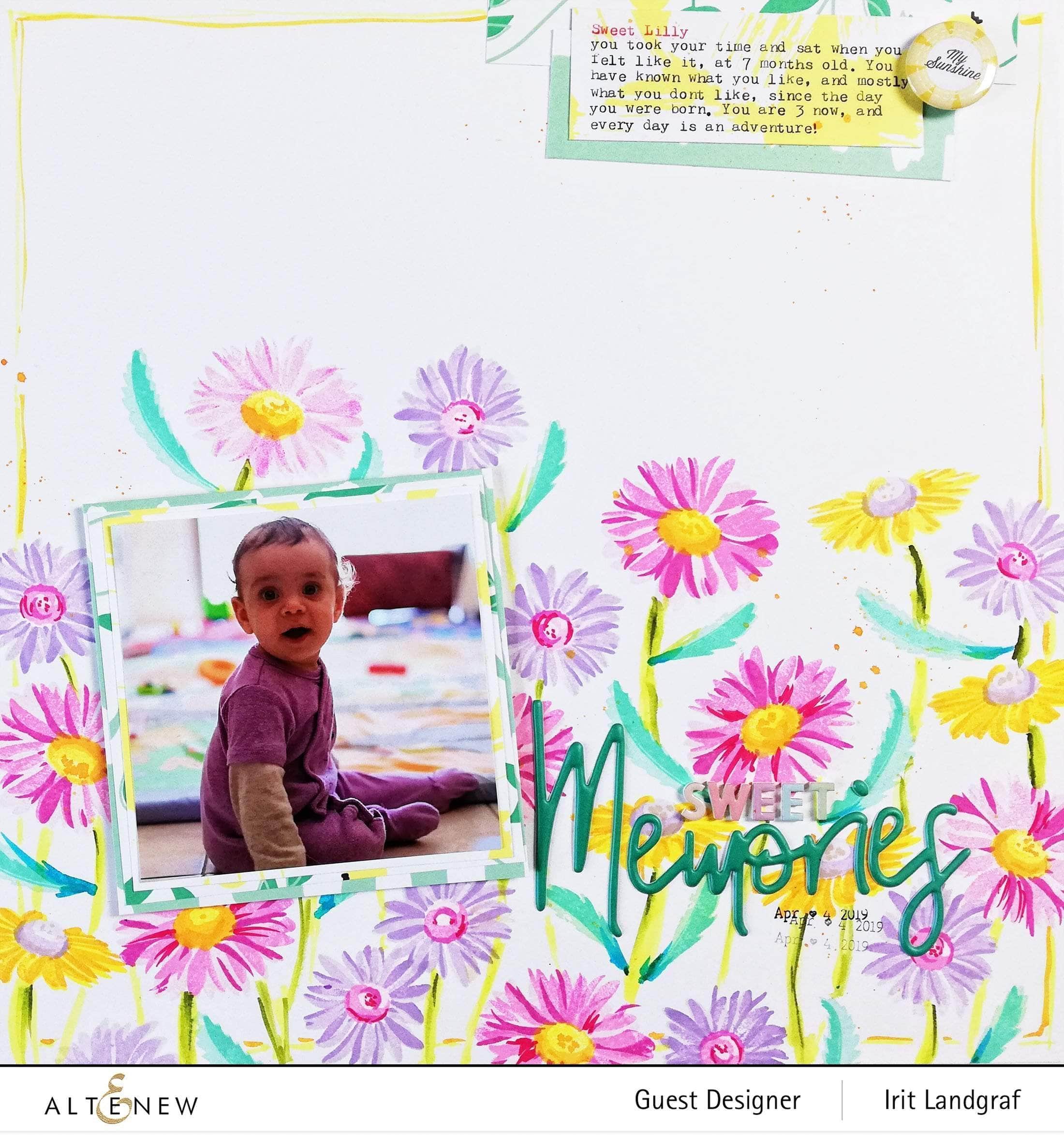 altenew-beloved-daisy-stempelset-blumen-6x8-zoll image 2