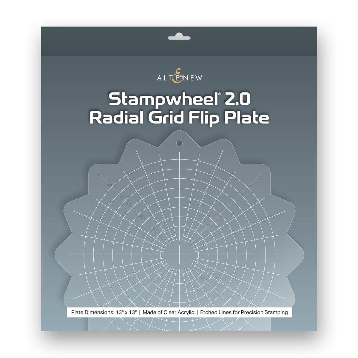 altenew-stampwheel-2-0-radial-grid-flip-plate-acryl image 1