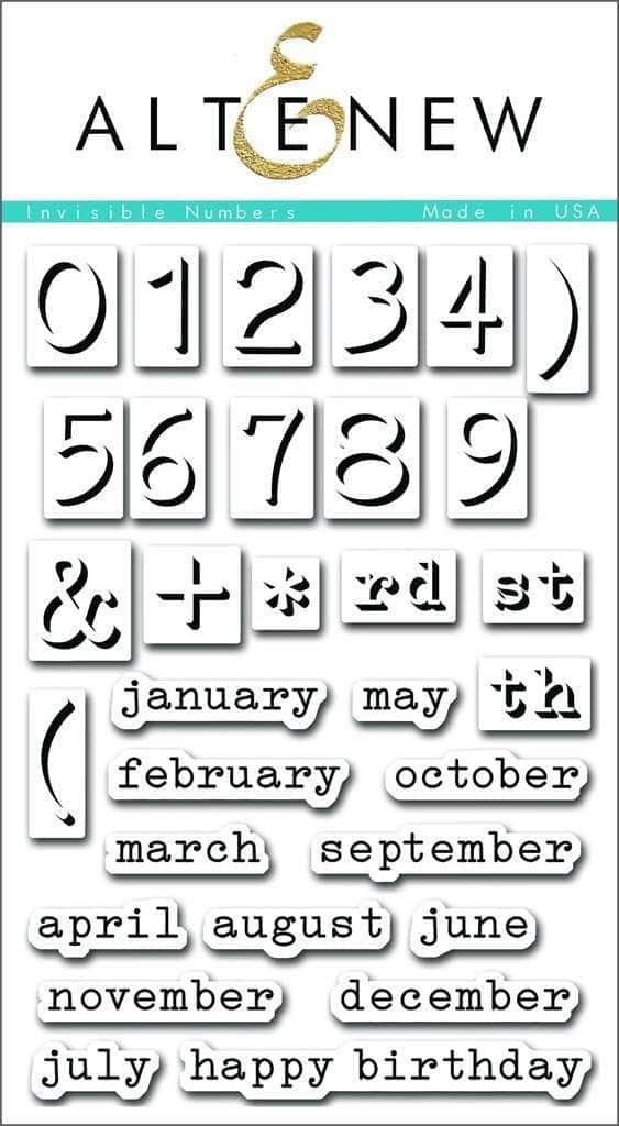 altenew-invisible-numbers-stempelset-zahlen-4x6 image 1