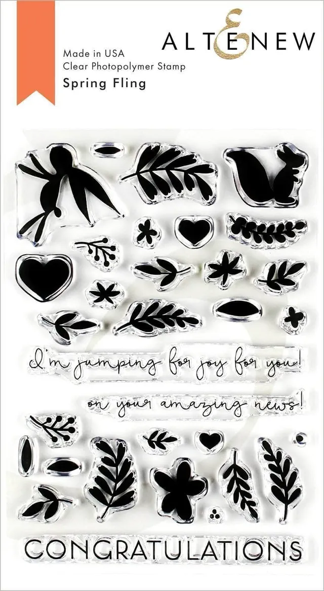 altenew-spring-fling-stempelset-klar-4x6-waldtiere image 1