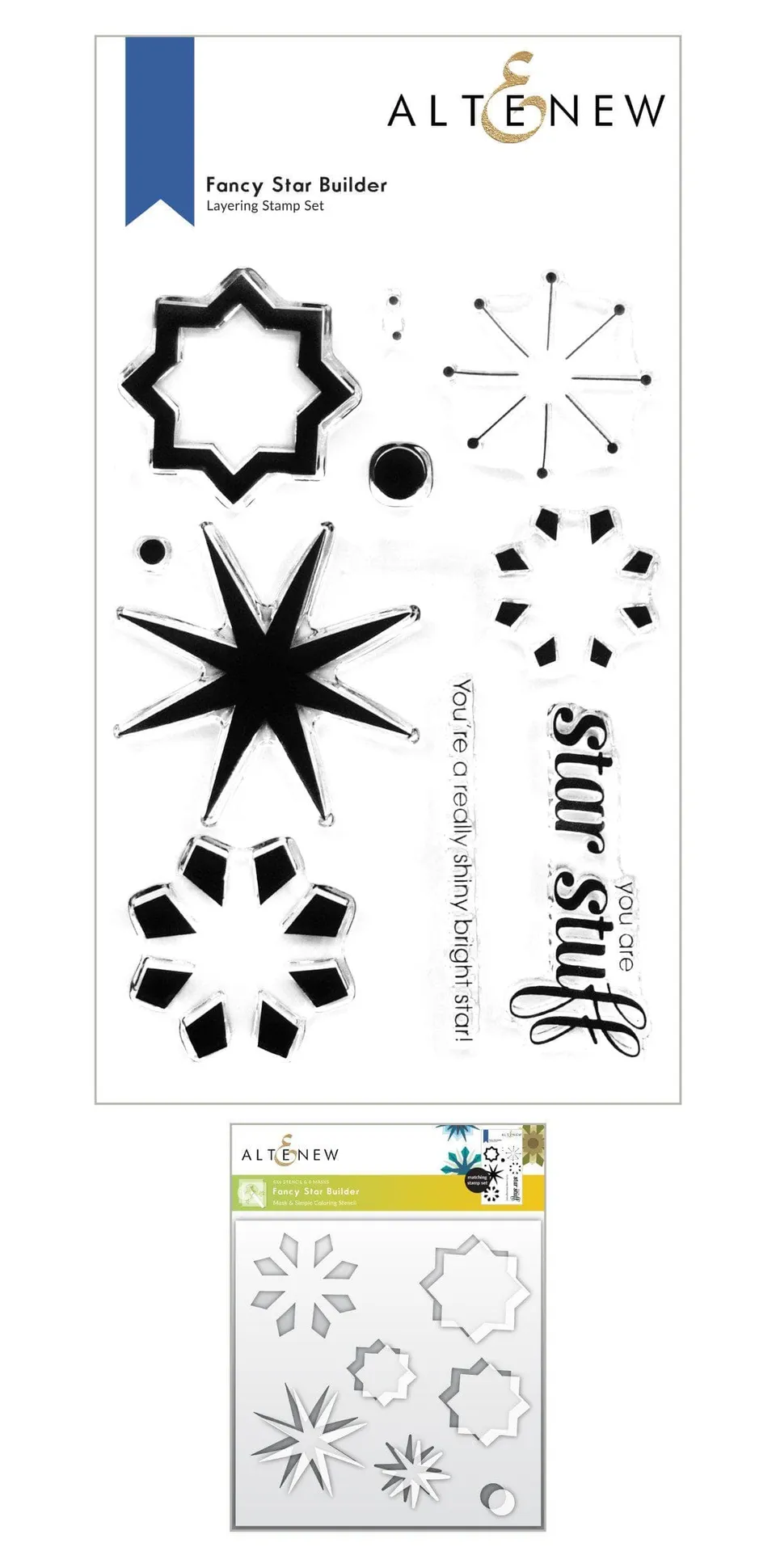 altenew-fancy-star-builder-bundle-stempel-schablone-sterne image 1