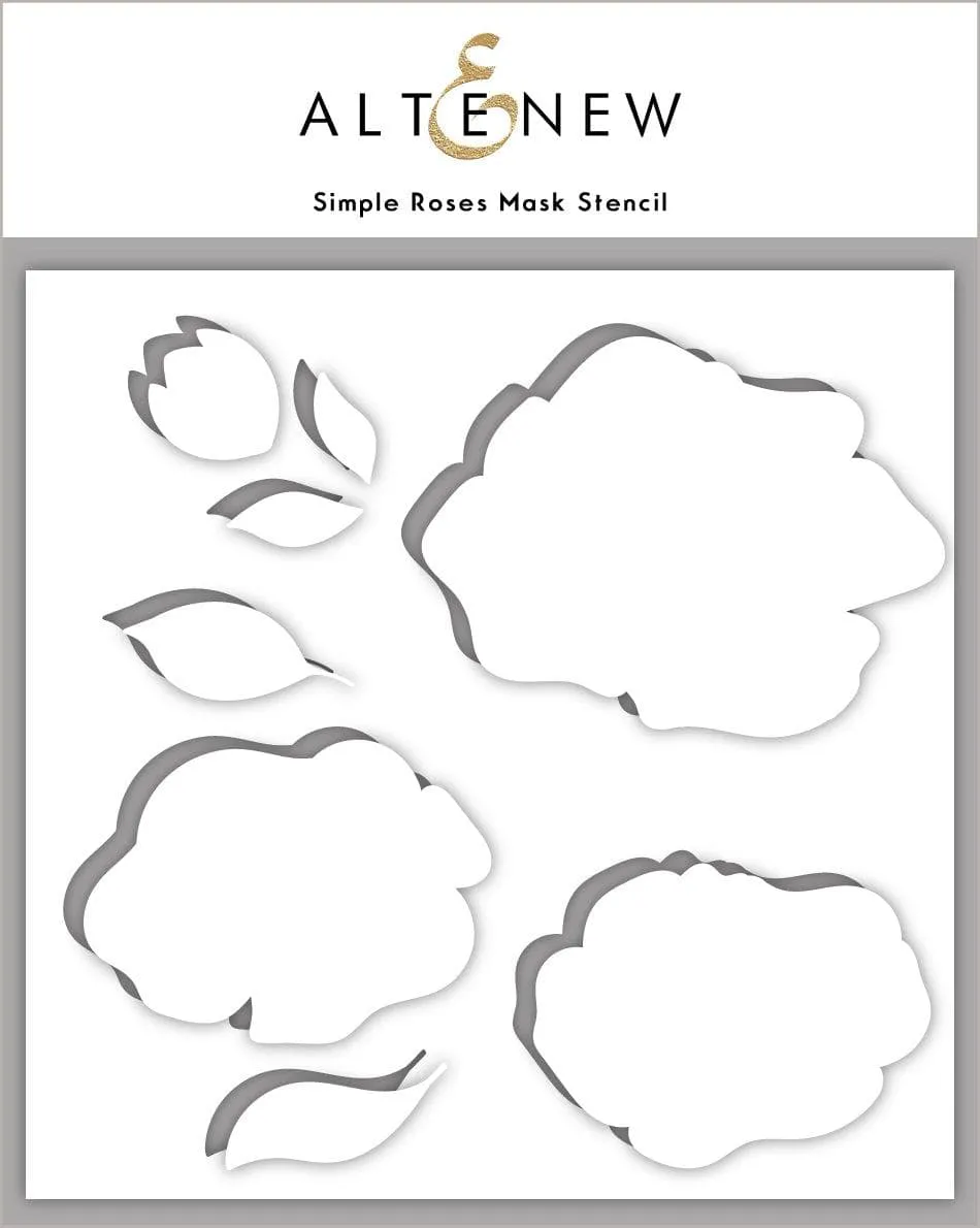 altenew-simple-roses-mask-stencil-schablone-rosen-6x6 image 1