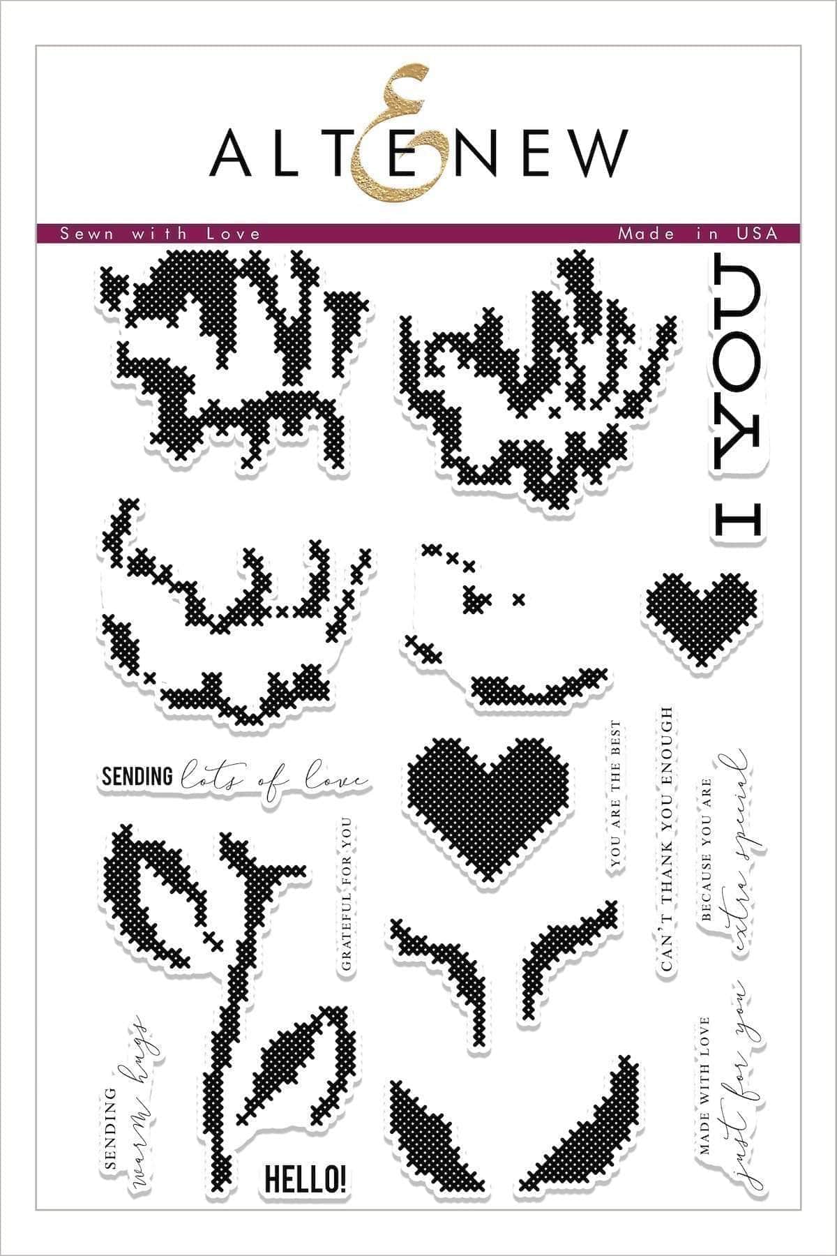 altenew-sewn-with-love-stempel-n-hen-blumen-6x8 image 5