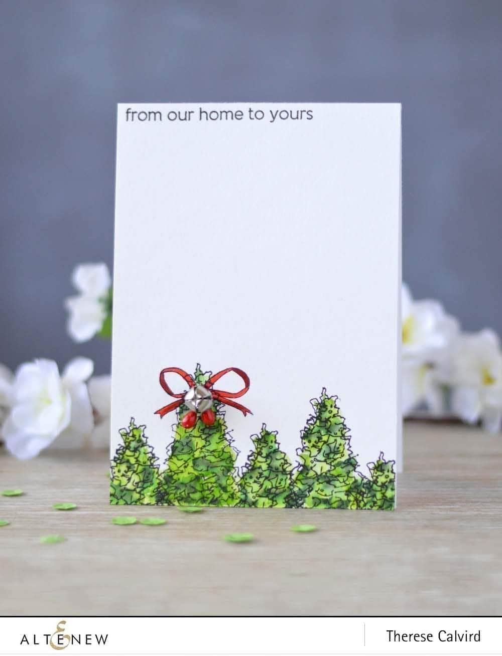 altenew-sketched-evergreen-stempelset-weihnachten-6x8 image 4