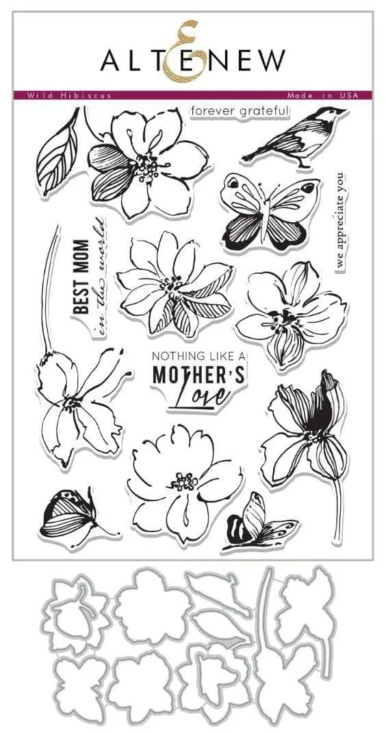 altenew-wild-hibiscus-stempelset-komplett-bundle-muttertag image 1