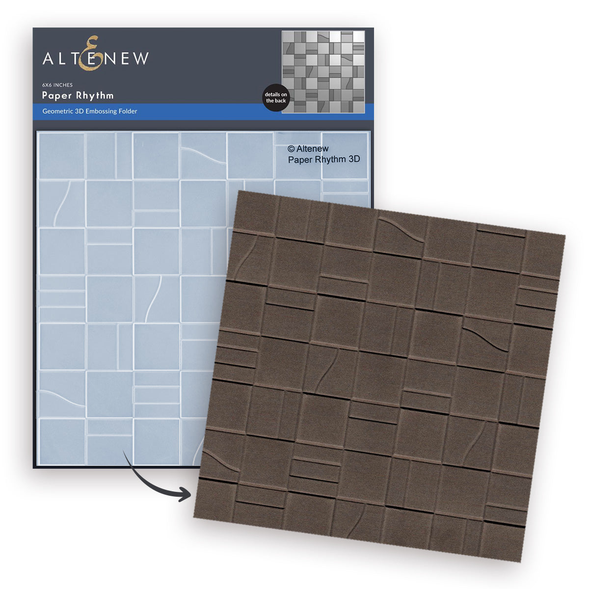 altenew-paper-rhythm-3d-pr-gefolder-geometrisch-6x6 image 1