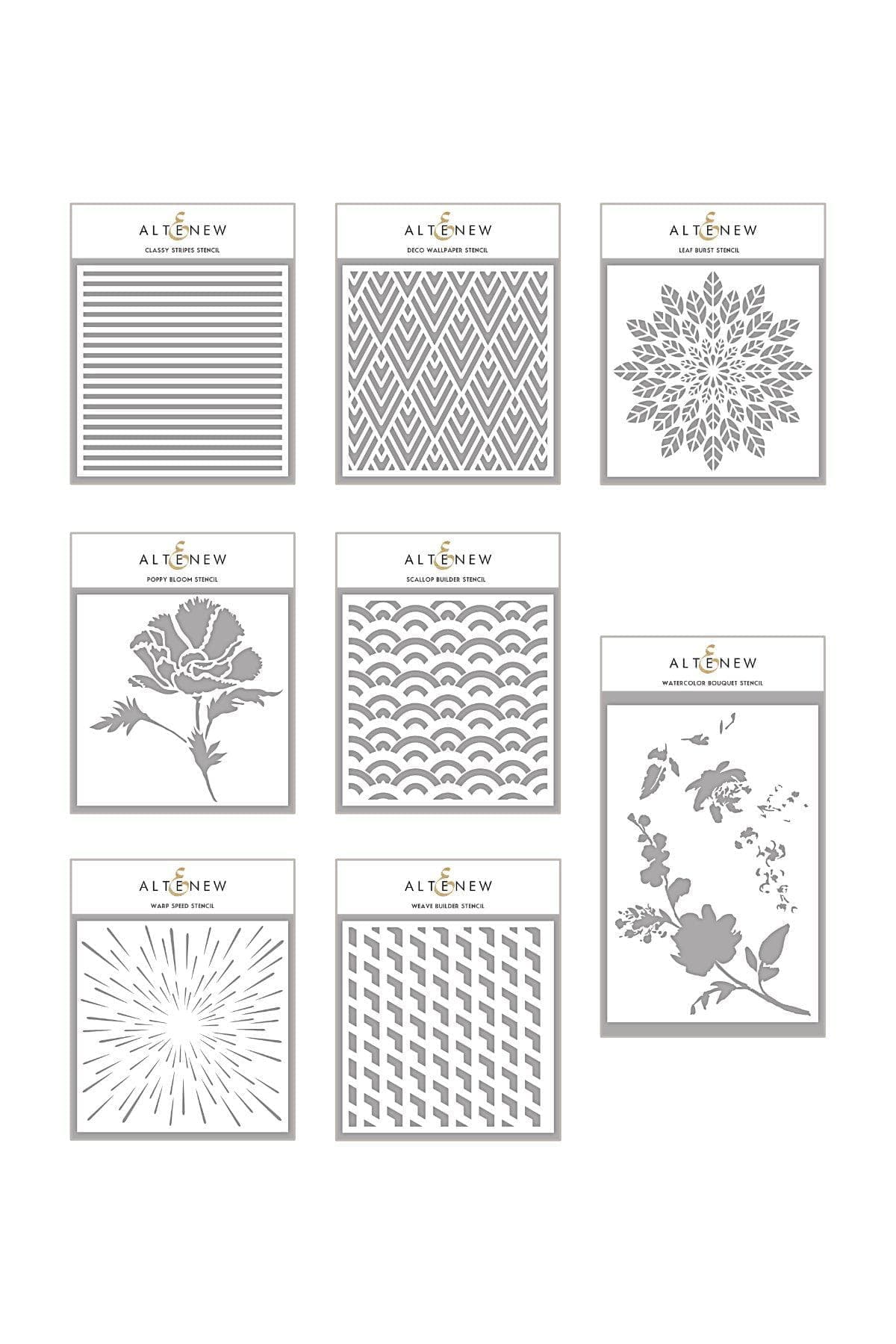 altenew-incredible-backgrounds-schablonen-8er-bundle image 1