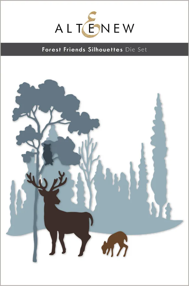 altenew-forest-friends-silhouettes-stanzen-wald-5-teilig image 1