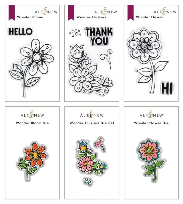 altenew-whimsical-wonder-mini-stempel-stanzen-bundle image 1