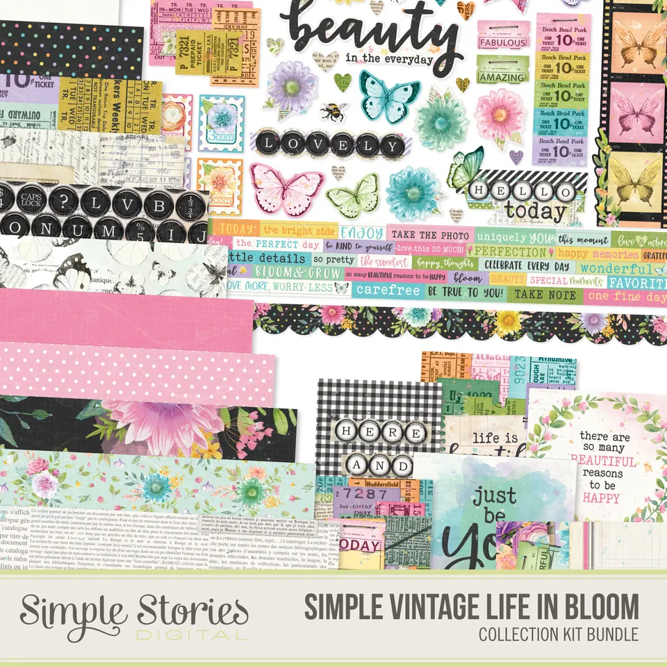 simple-stories-life-in-bloom-digital-kit-download-vintage image 1