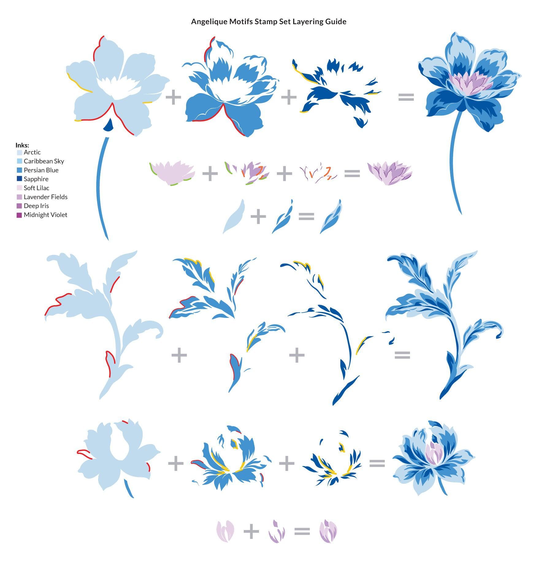altenew-angelique-motifs-mask-stencil-blumen-schablone image 3
