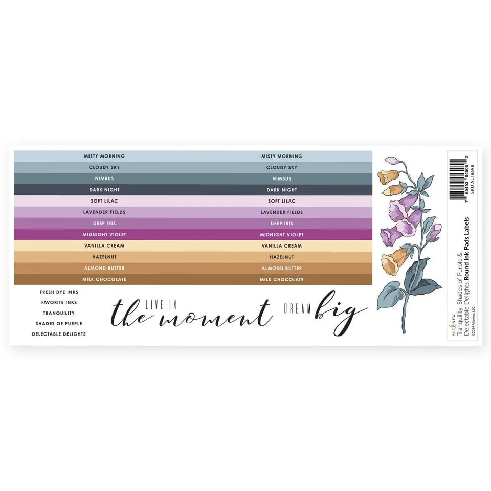 altenew-inks-round-ink-etiketten-tranquility-lila-set image 1