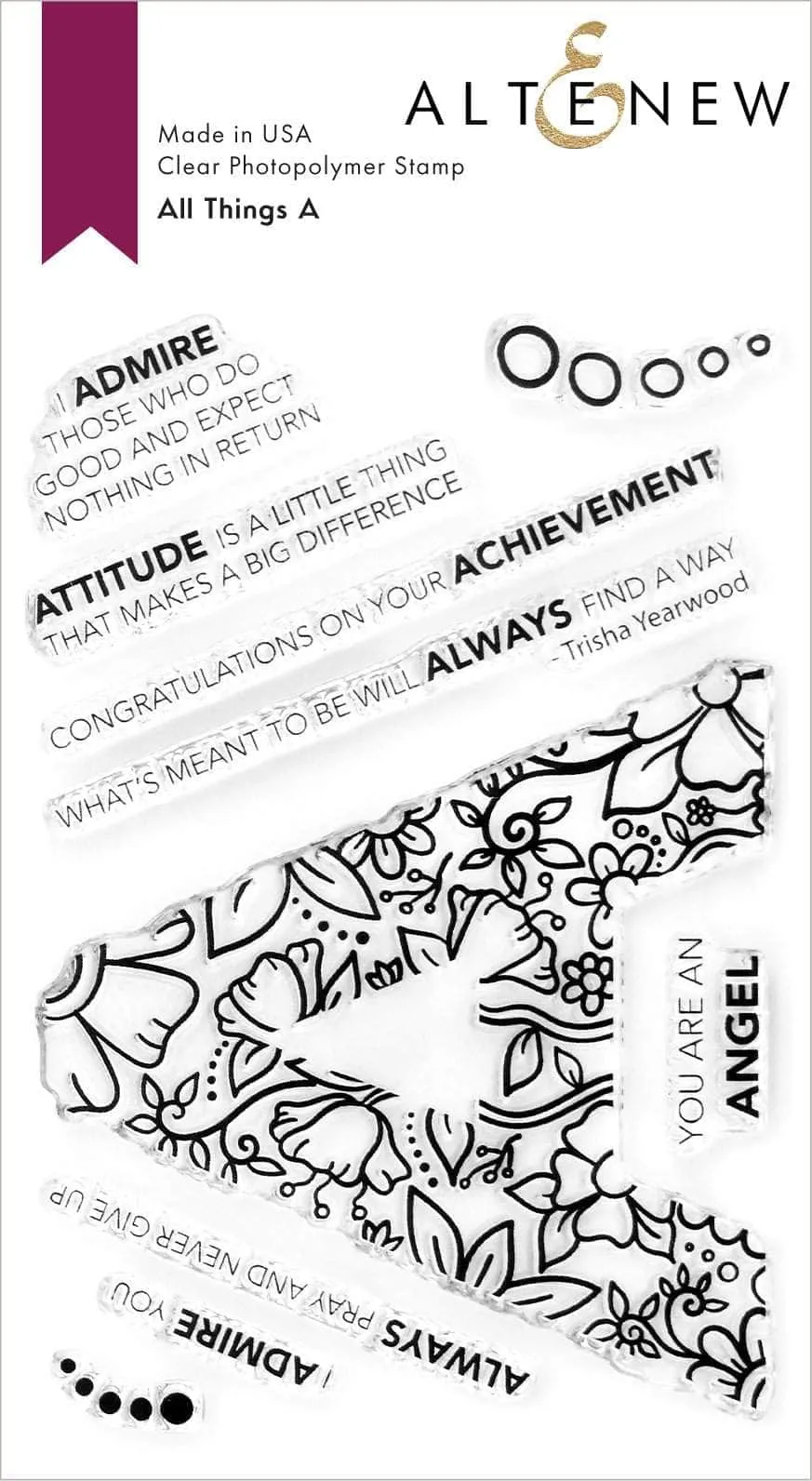 altenew-all-things-a-stempelset-clear-stamps-4x6 image 1