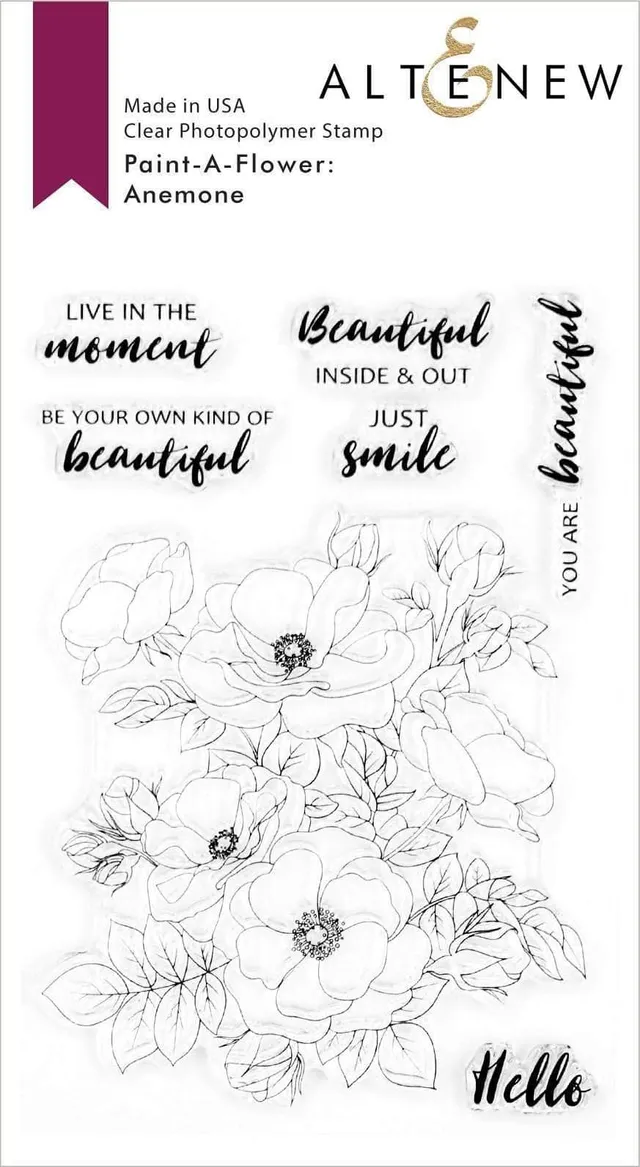 altenew-paint-a-flower-anemone-outline-stempelset-4x6-blumen image 1