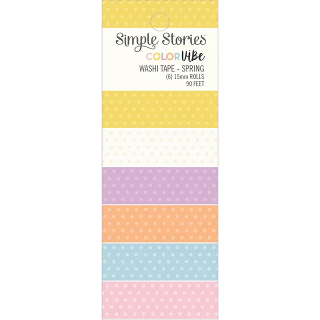 simple-stories-color-vibe-washi-tape-spring-6-rollen image 1