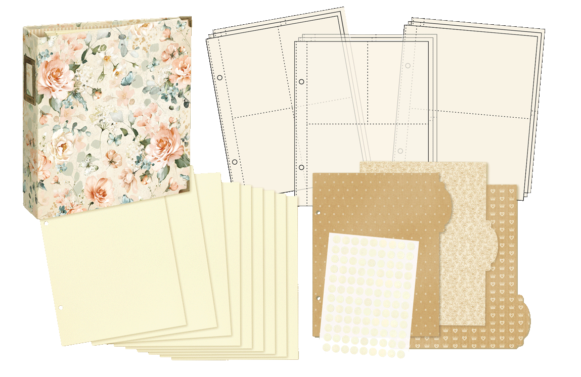 graphic-45-always-forever-album-kit-vintage-rose-hochzeit image 6