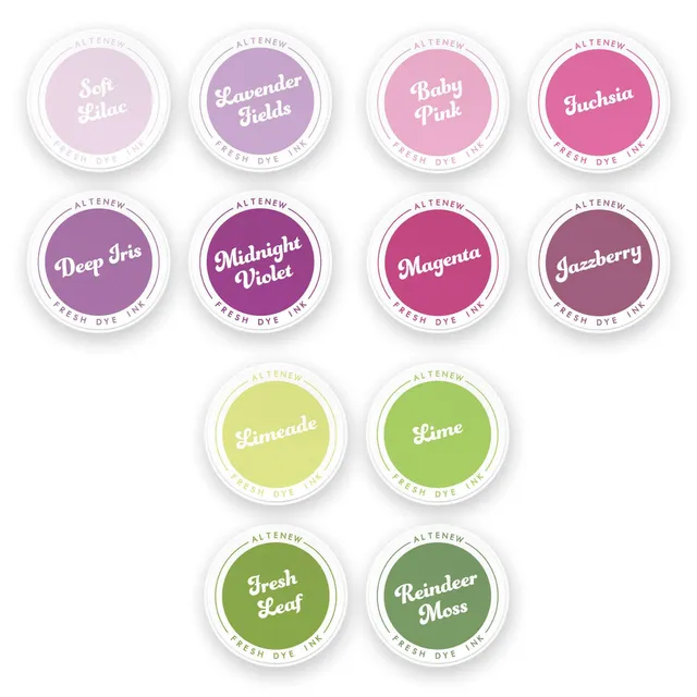 altenew-spectacular-spectrum-fresh-dye-ink-stempelkissen-12er-lila image 1