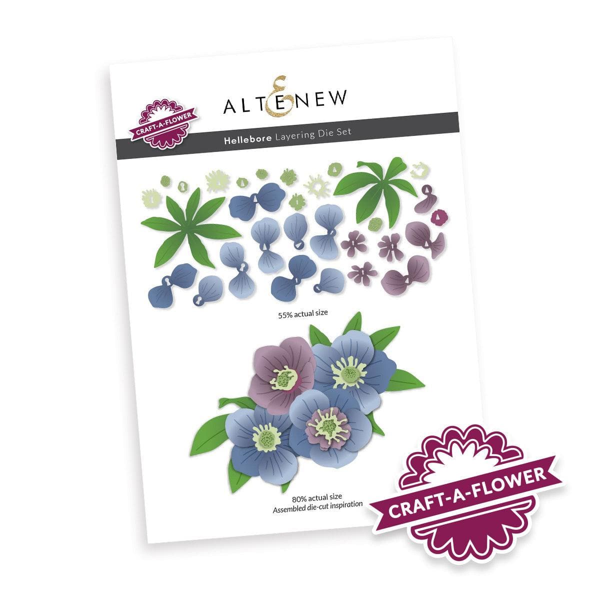 altenew-craft-a-flower-hellebore-stanzen-set-3d-blumig image 1