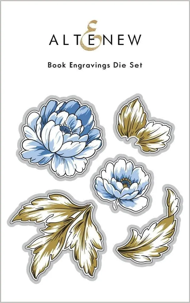 altenew-book-engravings-die-set-stanzformen-blumen-5-teilig image 1