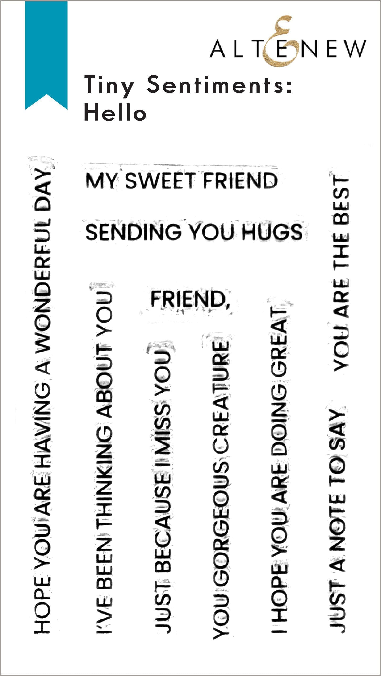 altenew-tiny-sentiments-hello-stempelset-2x3 image 1