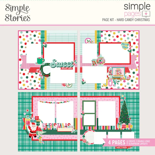 simple-stories-hard-candy-christmas-page-kit-12x12-set image 1