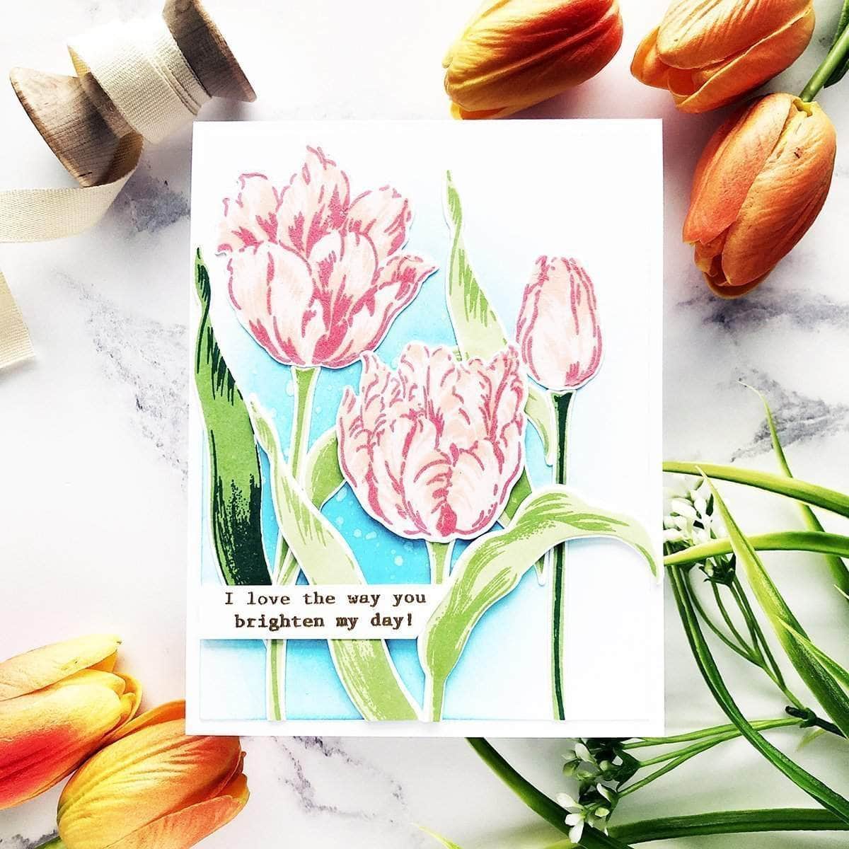 altenew-exotic-tulips-stempelset-6x8-layering-18-teilig image 6